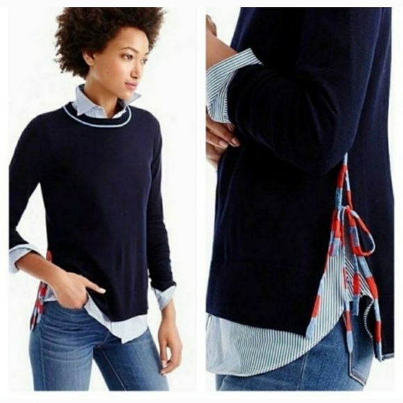 J. Crew Sweaters - J. Crew Side Slit Tie Pullover